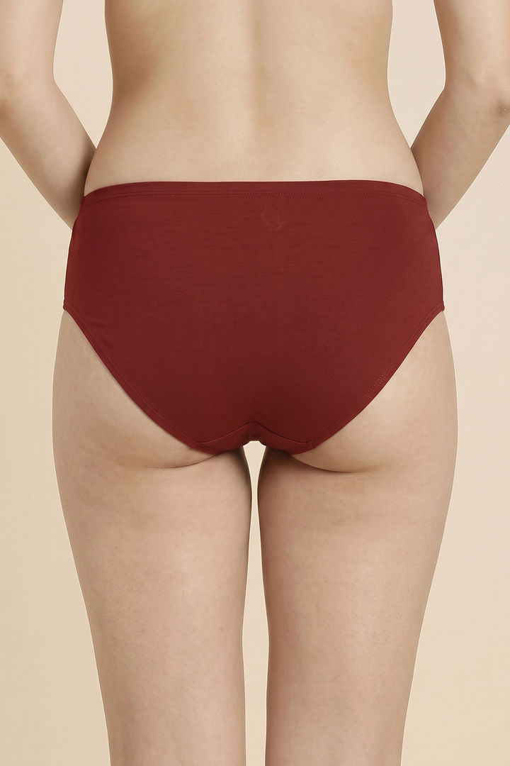 Zivame Anti-Microbial Low Rise Full Coverage Hipster Panty (Pack of 3) - Multicolor — image 8